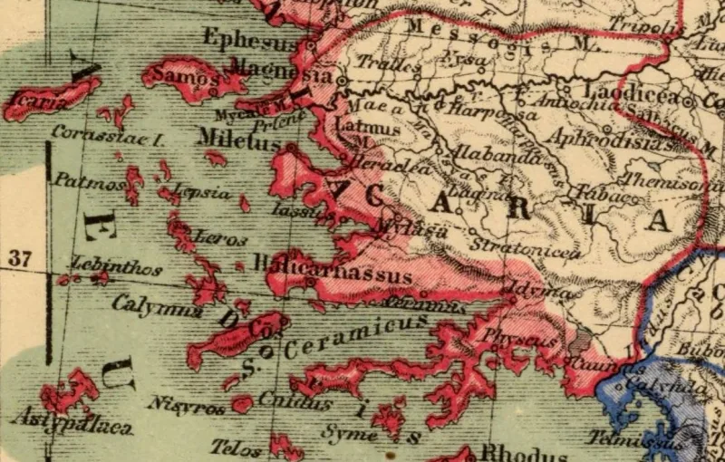 Euromus (Евром) — храм Зевса Лепсиноса у Milas